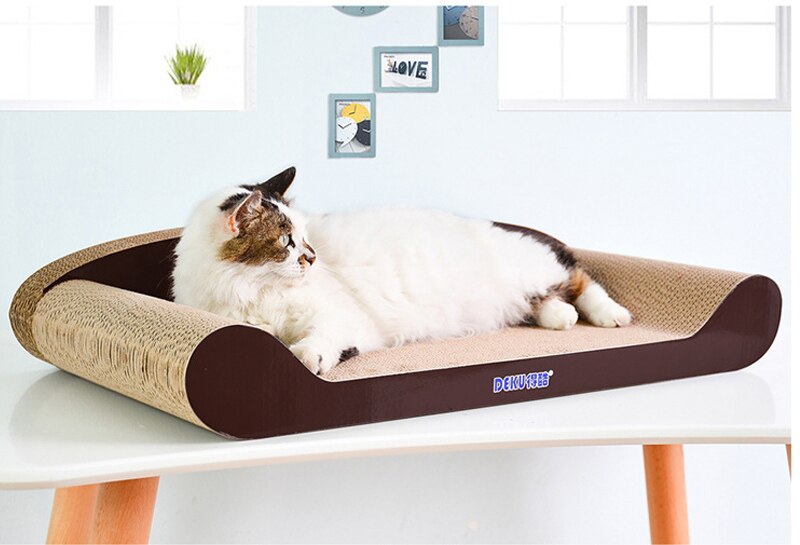 Petshy kattenkrabplank, luxe speelgoed, kattenkrabpaal, kattenpootbeschermer, kattenkrabpaal van karton: Huisdier -610-6