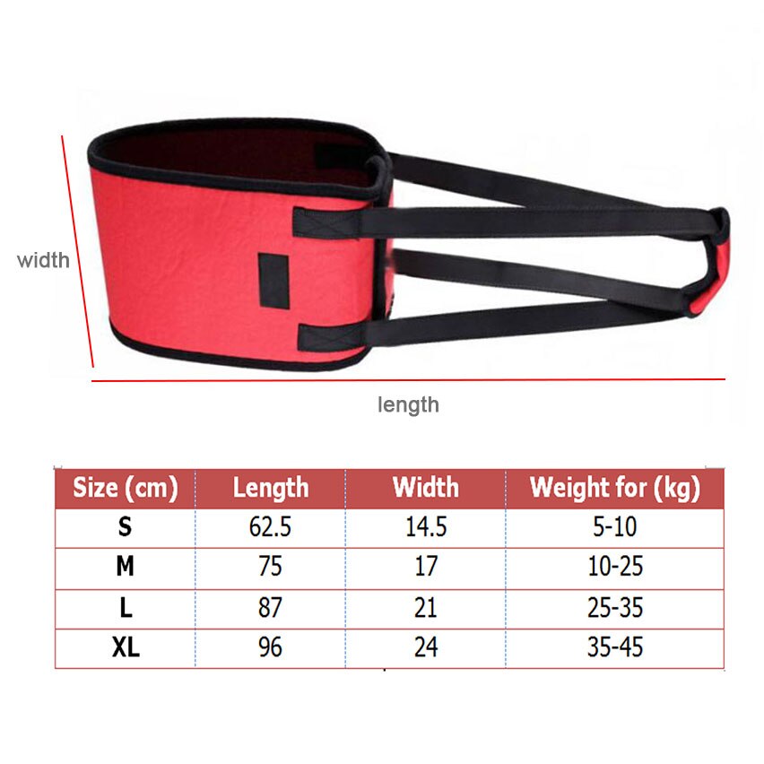 Veterinarian Approved Dog Support Harness Dogs Sling Lift for Paralyzed Legs Adjustable Straps Mobility Rehabilitation for Dogs