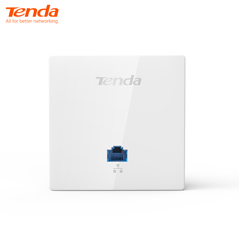 Tenda W6-S 300Mbps Draadloze WiFi AP Access Point Router WiFi Repeater Extender, indoor Muur Mount Standaard 86*86mm Panel