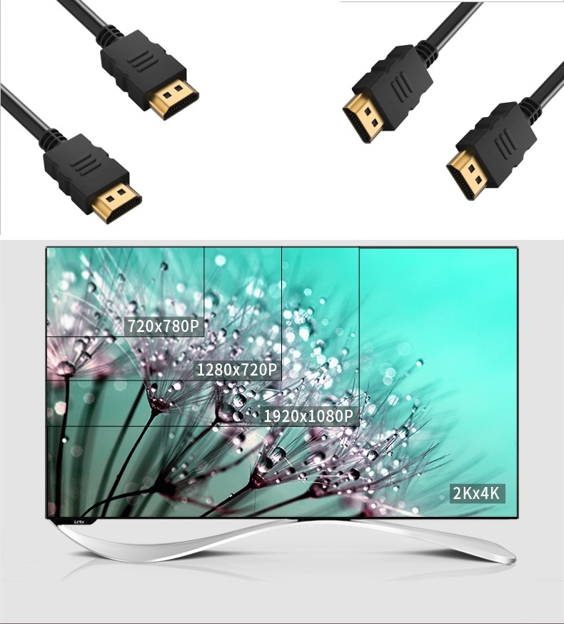 Hdmi kabel met hdmi 2.0, 1.4a ( ultra  hd 4k 3d full hd ,1080p hdr, highspeed met ethernet) - top serie