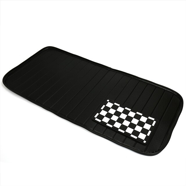 Auto Carbon Fiber Grain Leer Kofferbak Mat Voor Mini Cooper S Een F54 F55 F56 F60 Countryman Auto Accessoires Interieur styling: lattice / F60