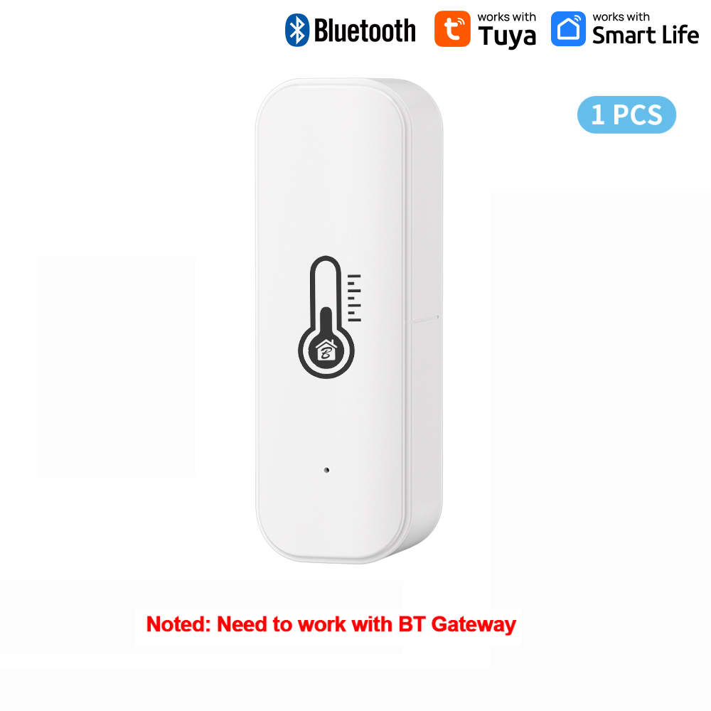 Tuya Bluetooth Gateway Hub of Bluetooth temperatuur- en vochtigheidssensor met APP Afstandsbediening Thermometer Hygrometer Sensor Home: Bundle1