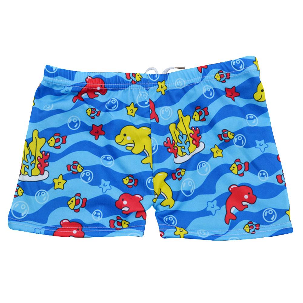 Children's Cartoon Lace-up Swimming Trunks Swimwear Boys Shorts Summer Swimming Beach Boy Clothes Small For Kids