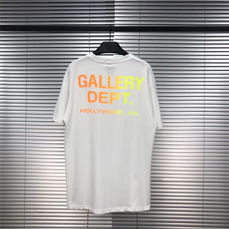 1:1 Hoge Gallery Dept T-shirt Mannen Vrouwen Katoen Zomer Casual Gallery Dept Top Tees T-shirts: 4 / XL