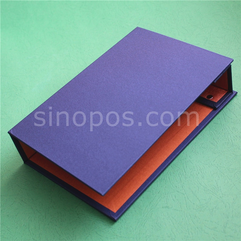 StackBook Cover A5, fabric samples cards holder textile material show binding swatch stack book leather flip fold display binder