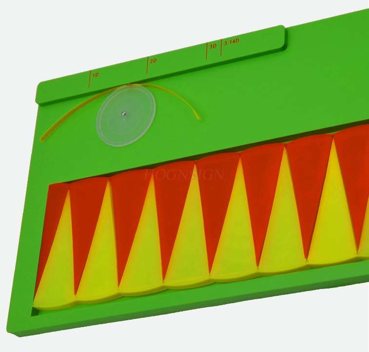 Circle area pi rate demonstrator primary school mathematics arithmetic teaching instrument