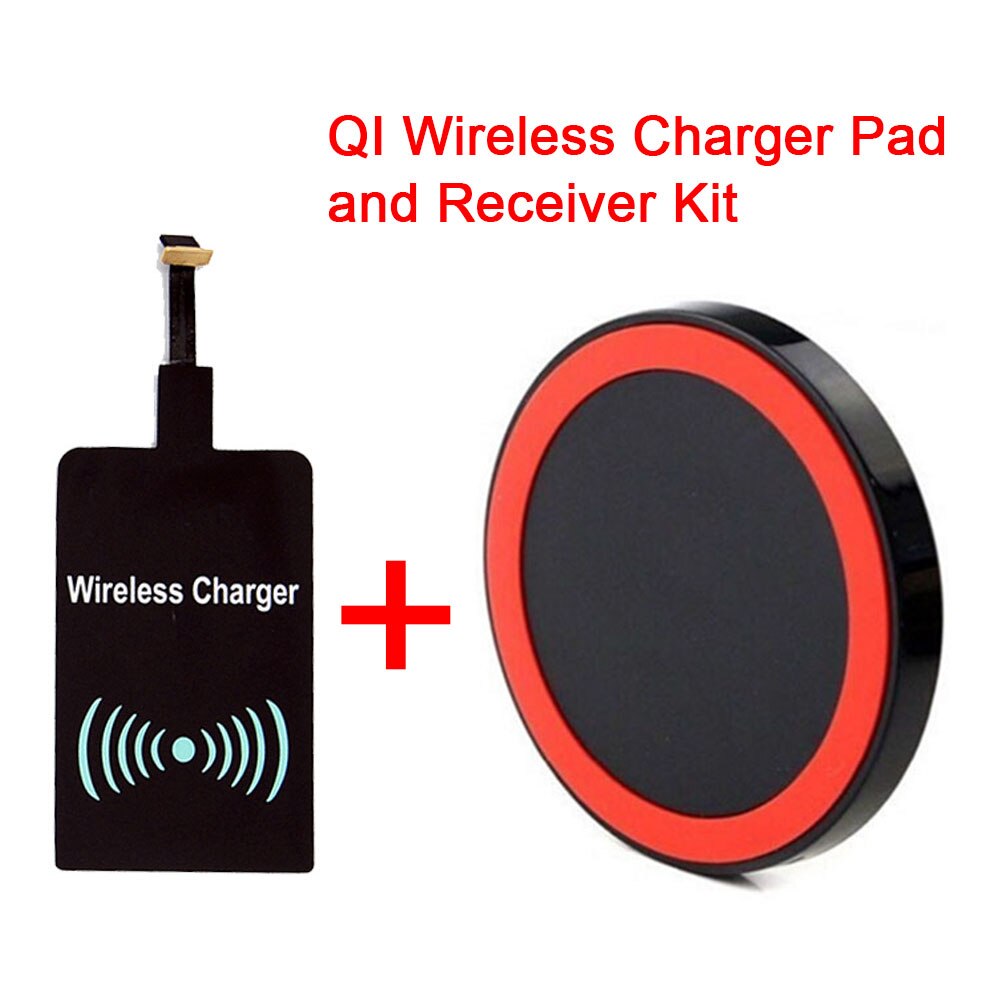 QI Draadloze Oplader Opladen Pad Met Draadloze Oplader Ontvanger Voor iPhone Samsung Xiaomi Huawei Type C Micro USB Telefoon Oplader