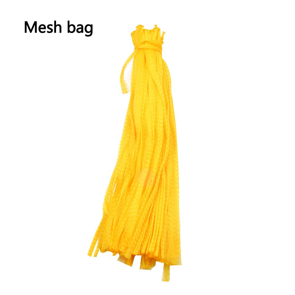 100 unids/pack tejido de Nylon bolsa de malla fuerte estirable plástico de 15 pulgadas Bolsa de malla reutilizable para frutas, verduras, hortalizas neto del paquete hebilla: Mesh bag