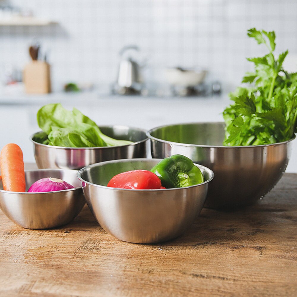 1 Pcs Stainless Steel Mixing Bowls Mixing Bowls For Salad Cooking Bakeeasy to Clean for Kitchen Tool