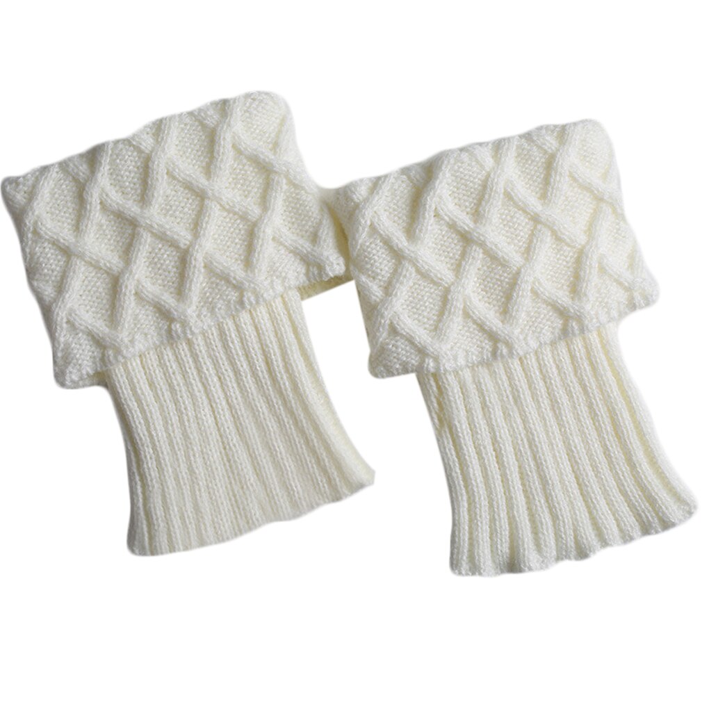 1 Pair Women Girls Crochet Boot Cuffs Knit Toppers Boot Socks Winter Leg Warmers: NO6