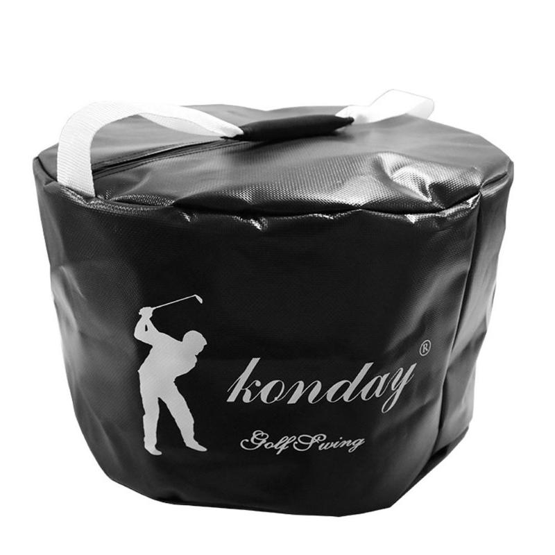 Golf Power Impact Swing Aid Beginner Trainer Exercise Package Multifunction Golf Training AidsPractice Smash Hit Strike Bag: Black
