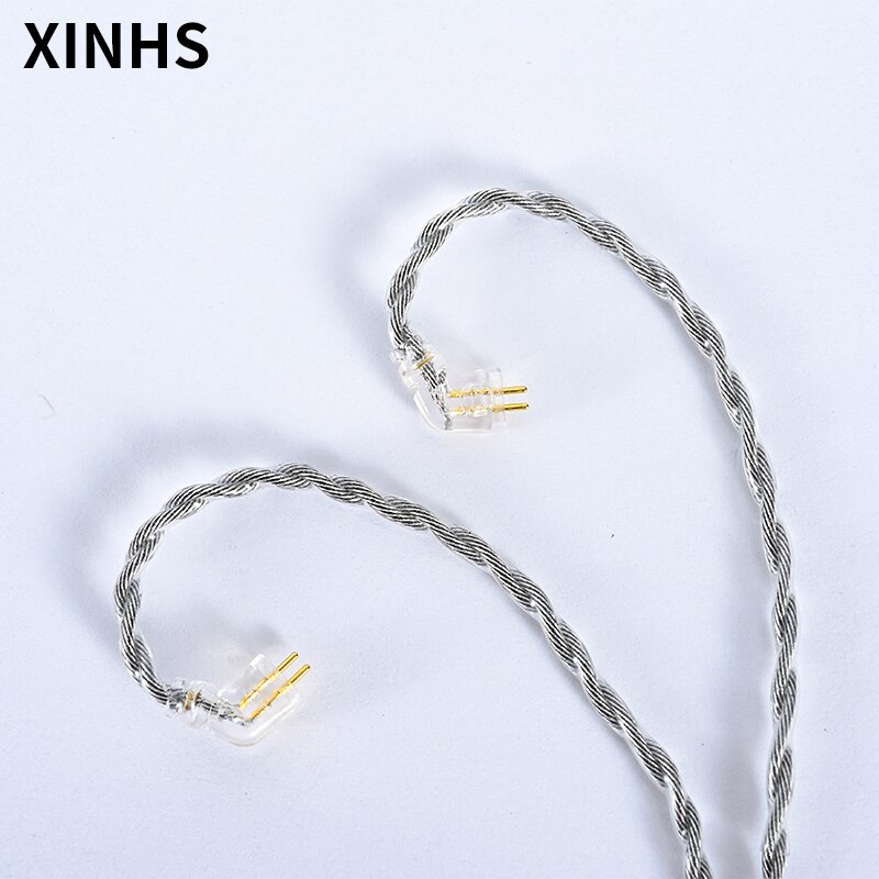 4 rdzenie grafenu ze stopu srebra galwanicznie drut MMCX 0.78mm 2 Pin wymiana słuchawki kabel Audio kabel do aktualizacji