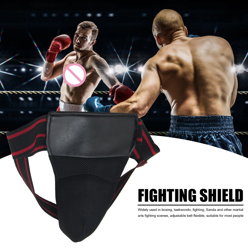 Kids Adults Groin Guard Training Thicken Protective Gear Adjustable Sanda Boxing for Easy Safety Exercise Accessories