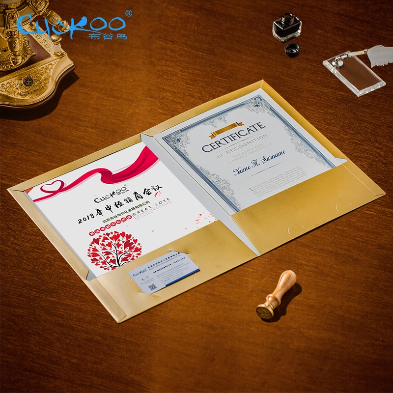 Cuckoo Certificate Folder Conference Awards alumin... Grandado