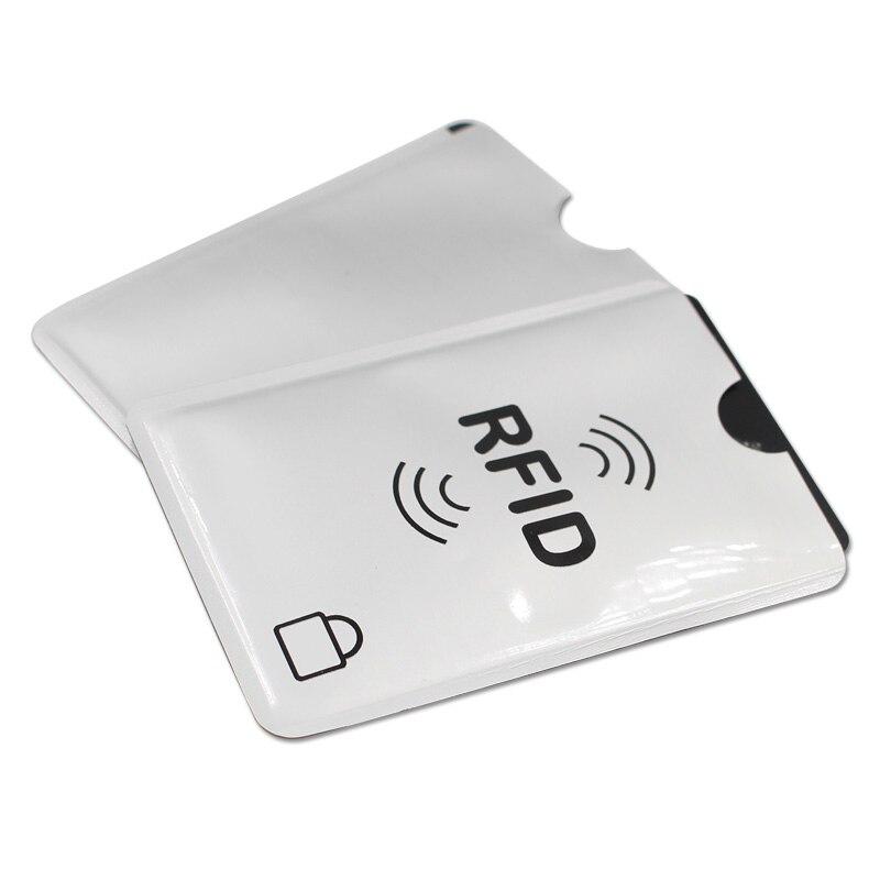 3pc/Lot Aluminum Anti Rfid Reader Blocking Bank Credit Card Holder Protection Rfid Card Reader Metal Credit Card Holder