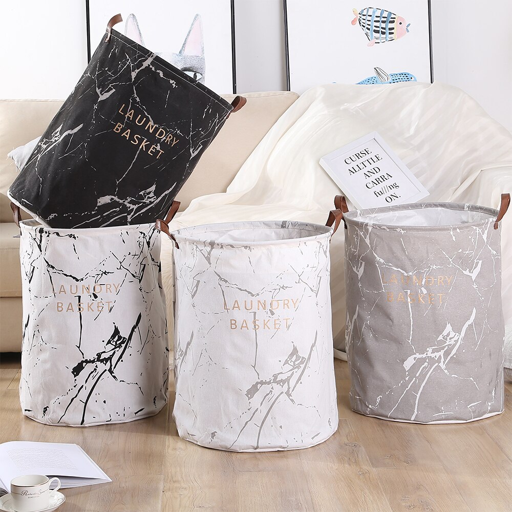Large Foldable Dirty Laundry Basket Organizer Printed Collapsible Waterproof Home Laundry Hamper Sorter Laundry Basket 1pc