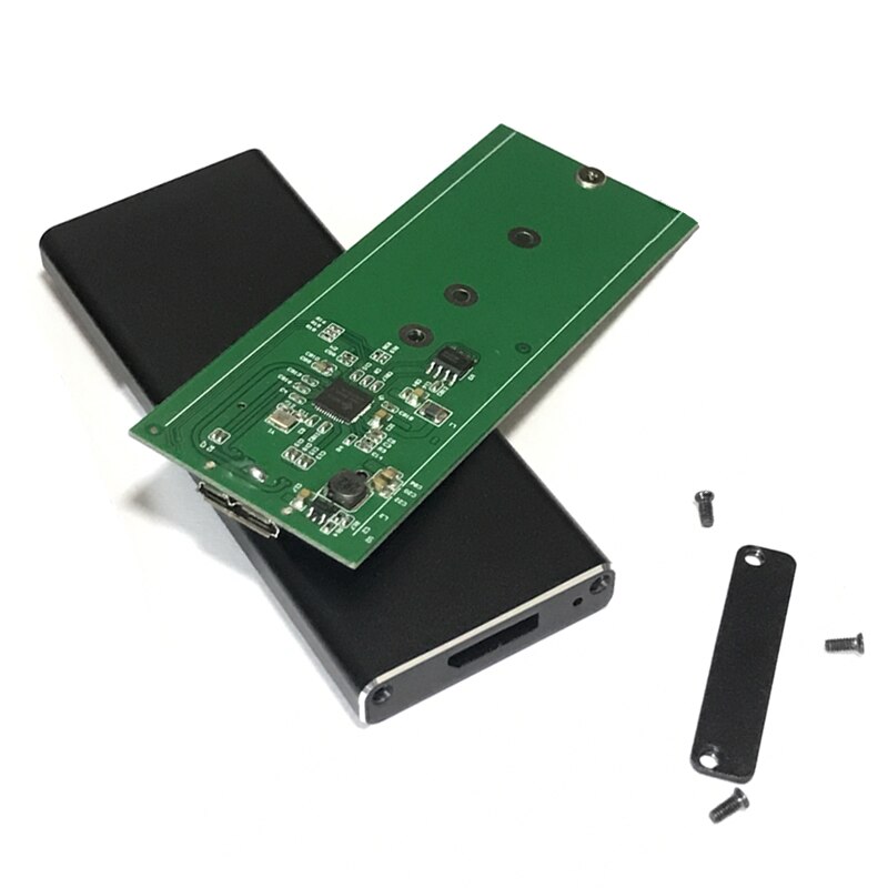 Flyshu Festplatte fallen SSD Externes Gehäbenutzen Kasten USB Zu NGFF M.2 USB 3.0 Hohe Geschwindigkeit B Schlüssel 2230 2242 2260 2280 schwarz Tasche