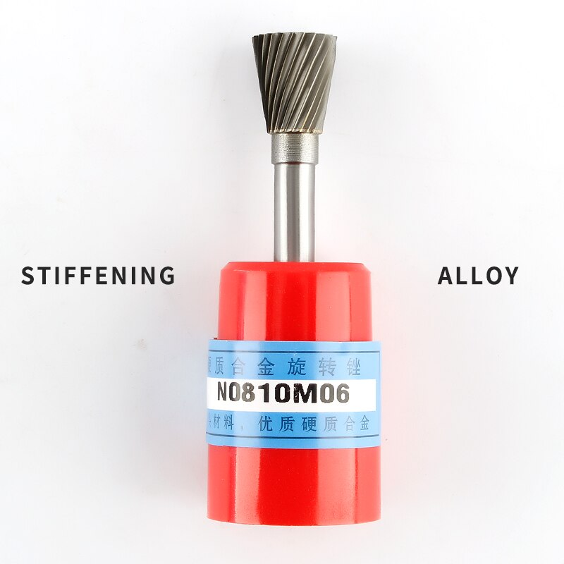 Inverted Cone Shape Alloy Rotary File 1pcs Hard Metal Grinding Head Milling Cutter Tungsten Wood Carving Tool N-Type