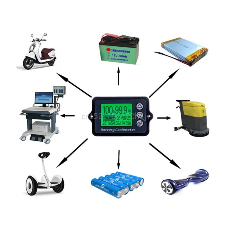 80V 350A TK15 Precision Battery Tester for LiFePO Coulomb Counter LCD Coulometer D22