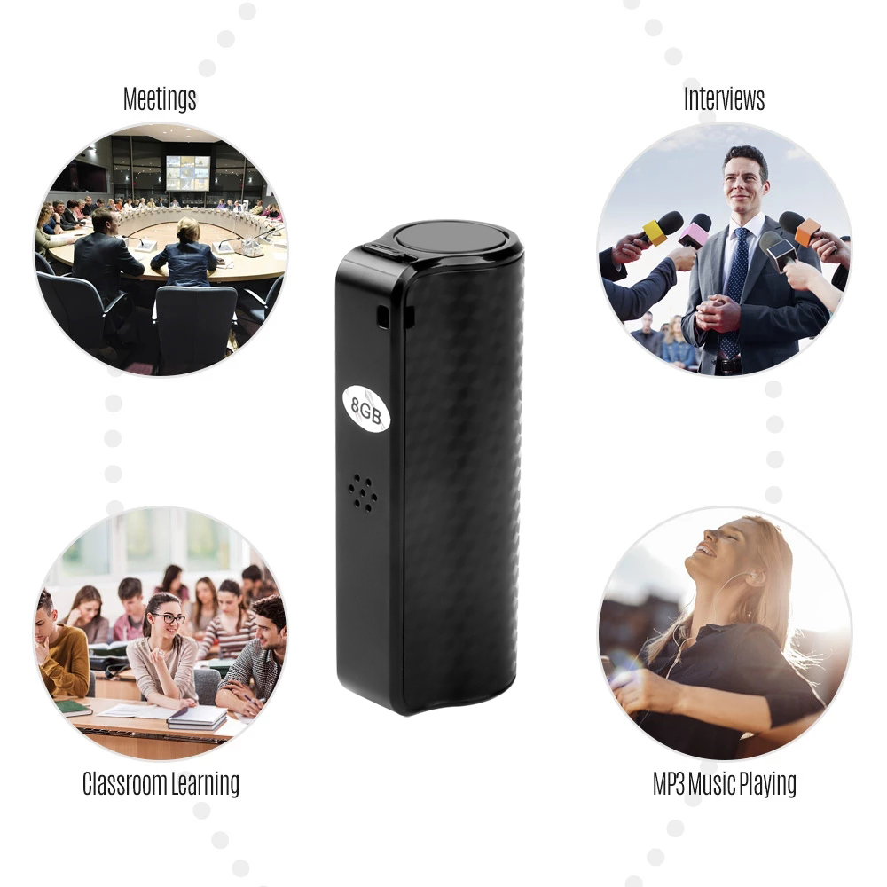 Mini Professionele Voice Recorder Digitale Audio Dictafoon Waterdichte Magnetische Lange Standby-tijd Opname Pen Ruisonderdrukking