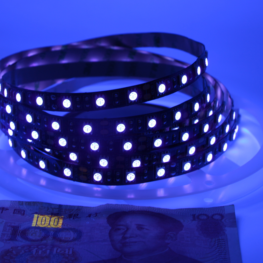 Bande lumineuse Led UV, 1-10m, 395-410nm, 5050 SMD, 5V, USB, sèche-vernis, outils de Nail Art pour DJ, Fluorescence