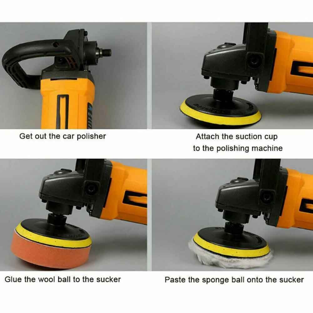 39 szt. Uszczelniająca glazura robić polerowania samochodu konserwacja woskowanie brutto wiertarka gąbka okrągły miękki wielokrotnego użytku robić czyszczenia narzędzi zestaw robić polerowania