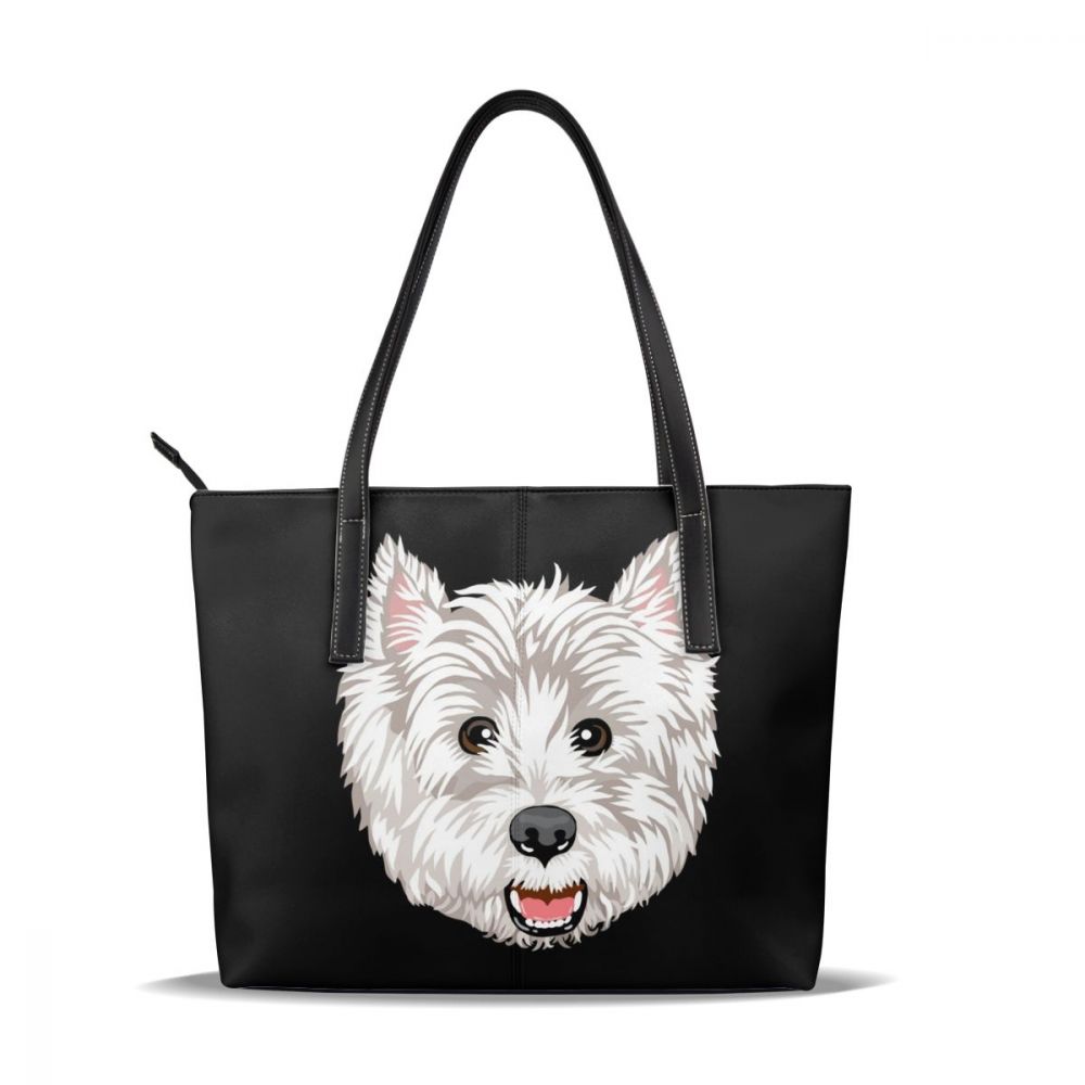 Westie sac à main Westie sacs à poignée supérieure tendance rue sac fourre-tout en cuir femme surdimensionné femmes sacs à main: Westie Westhig