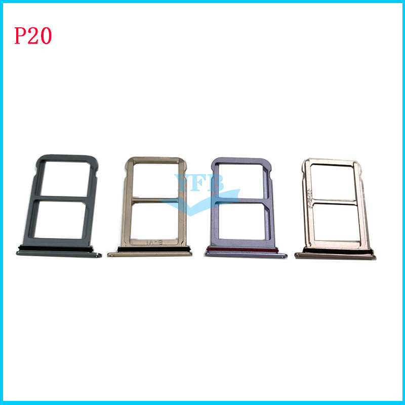 Voor Huawei P20 Pro Lite Sim-kaart Lade Houder Slot Adapter Socket Sim Vervangende Onderdelen: p20 gold