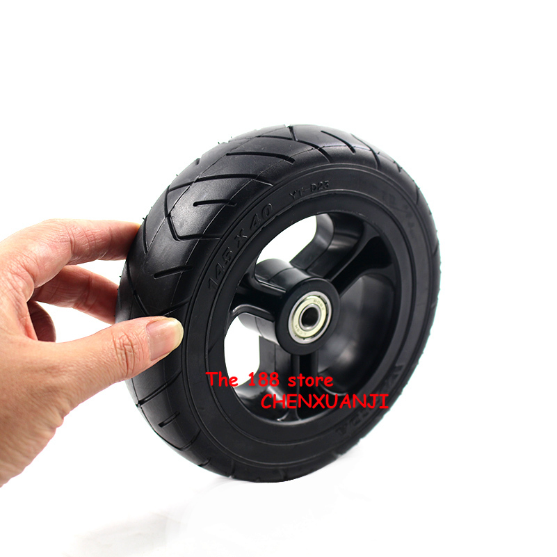 145x40 solide reifen mit kunststoff Hub 6 zoll luftlos Rad für elektrische Skateboard longboard mit Rad Rolle 145x40 reifen