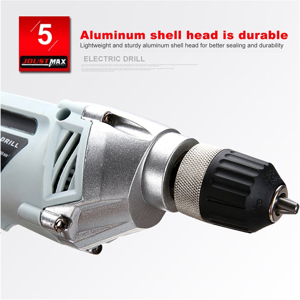 550W Electric Handheld Screwdriver Drill Self-lock Chuck/Metal Chuck Electric Drilling Machine Mini Hand Drill Power Tool