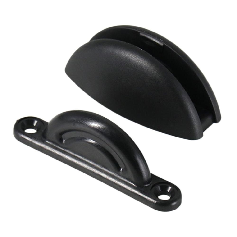 Door Retainer Catch Nylon RV Baggage Door Catch Holder for Caravan Motorhomes Boat Marine Camper White: Black