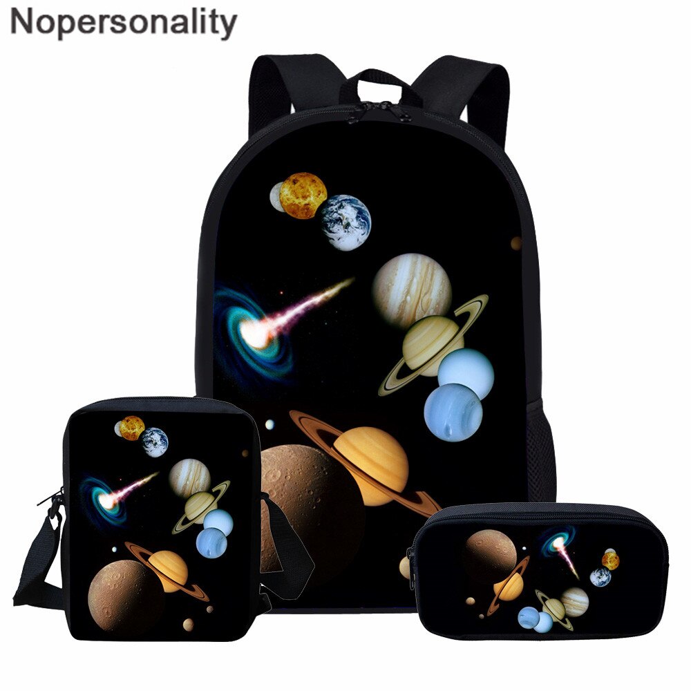 Nopersonality galaxy planet rugzak 3d print kinderen schooltas set student schooltas tiener schooltas kindertas mochila: Cc3195 cent