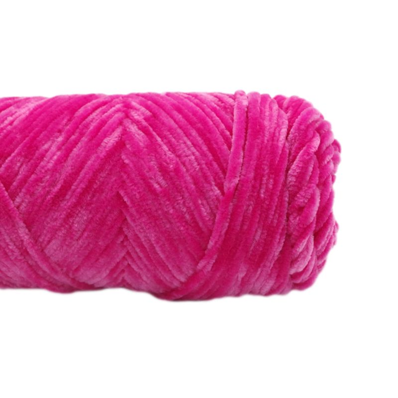 Fil Chenille en velours pour tricot à la main, fil de Crochet en fausse laine, moyen et épais, bricolage, écharpe artisanale, pull, fournitures de tricot: 4