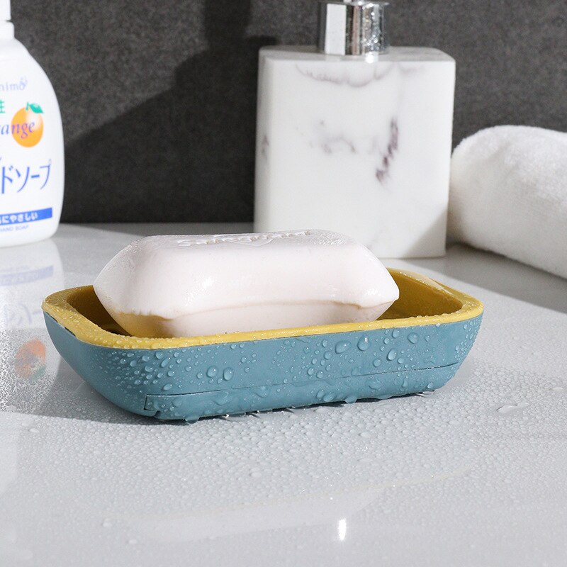Porte-savon mural à Double couche, sans perçage, accessoires de salle de bain