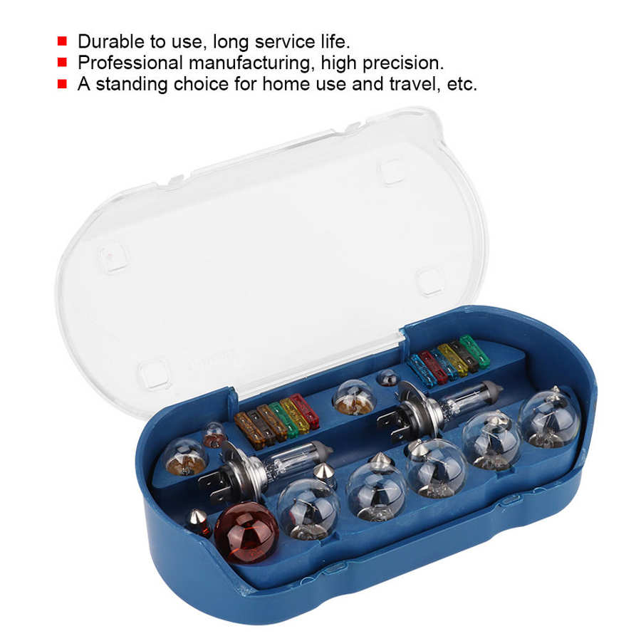 30 Stks/set H7 12V 55W Auto Halogeen Noodverlichting Gloeilamp Met Zekering Kit Universele Spares Auto accessoires