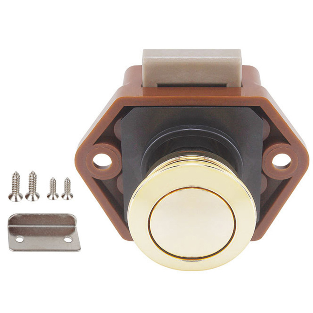 Catch Yachts Cabinet Desk Boat Handle Drawer Latch Motorhome Knob Push Button Lock Cupboard Door RV Furniture Cars For Caravan