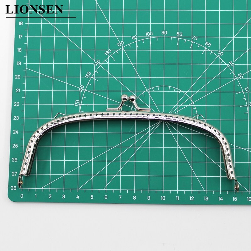 1 stück Glänzend Silber Arc Grundlegende Metall Geldbörse Rahmen Kuss Schließe Sperre DIY Tasche Zubehör 6.5/8.5/10.5/12.5/15/20,5 CM Tasche Zubehör