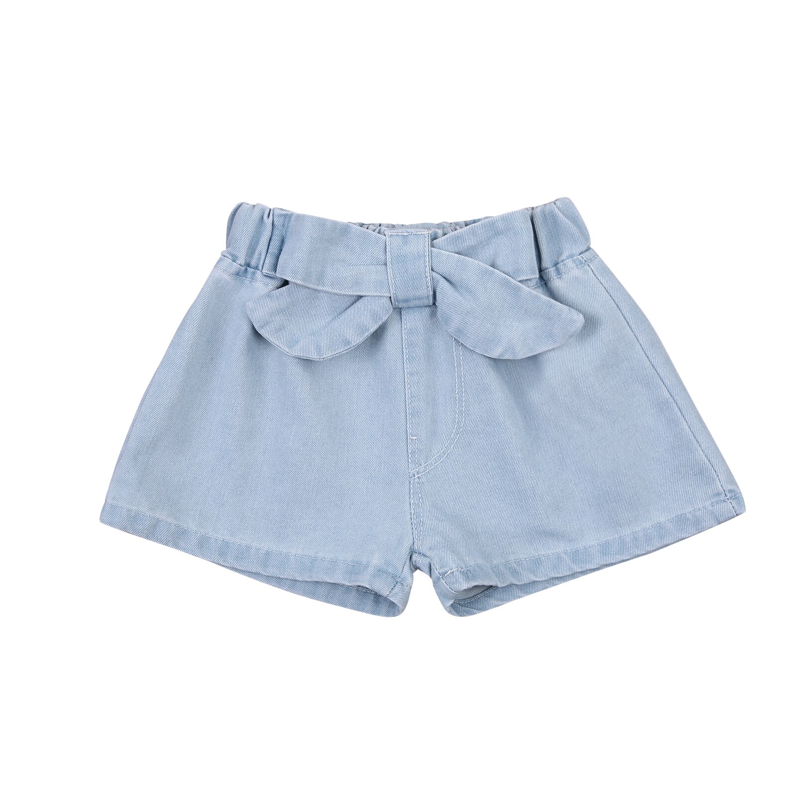 Pantalones cortos de mezclilla sueltos para niñas, Shorts holgados informales de para niños de 2 a 6 años,