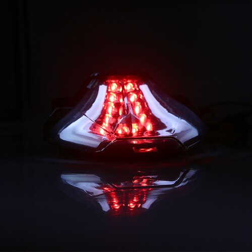 Clignotant arrière LED pour Yamaha R3 R25 MT07 MT-07 MT 07 25 03, feu de Stop clignotant, feu arrière: White light