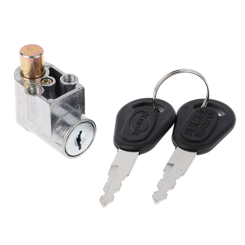 Contactslot Batterij Safety Pack Box Lock + 2 Sleutel Voor Motorfiets Elektrische Fiets Scooter E-Bike