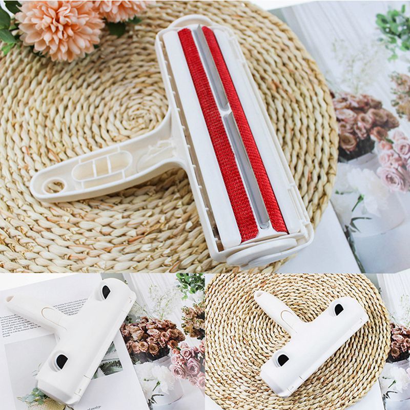 2-Way Pet Hair Remover Roller Verwijderen Hond Kat Haar Van Meubels Zelfreinigende Lint Pet Hair Remover een Hand Bedienen Zh1