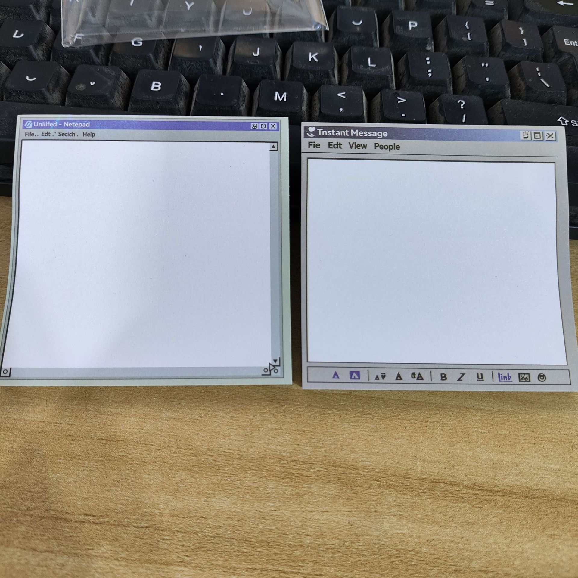 50-pagina retro computer tekengereedschappen patroon notitieblok klassiek , minimalistisch kleurenschema back-to-school seizoen notitieblok
