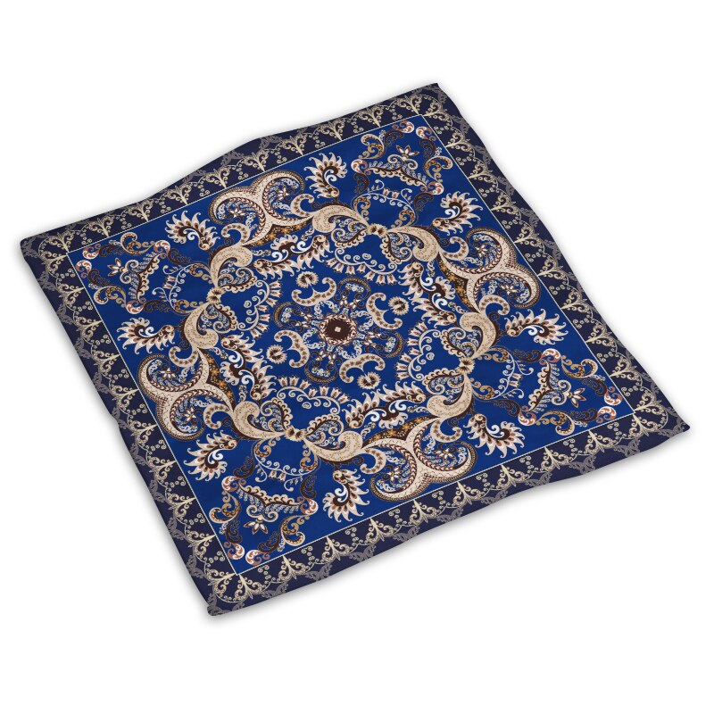 Mandala face fyrkantig handduk