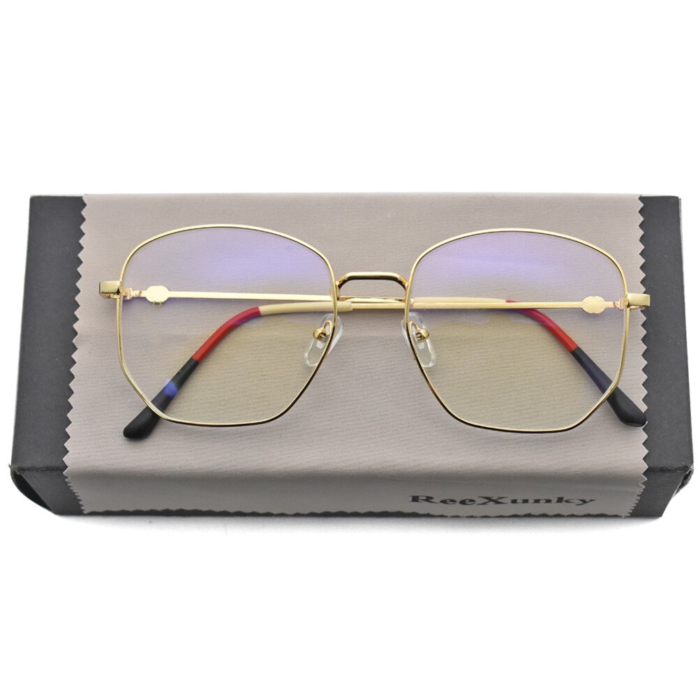 Unisex blauwlichtblokkerende computerbril voor dames, vierkant, anti-vermoeidheidsbril voor heren, bescherming tegen bijziendheid, optische gamingbril