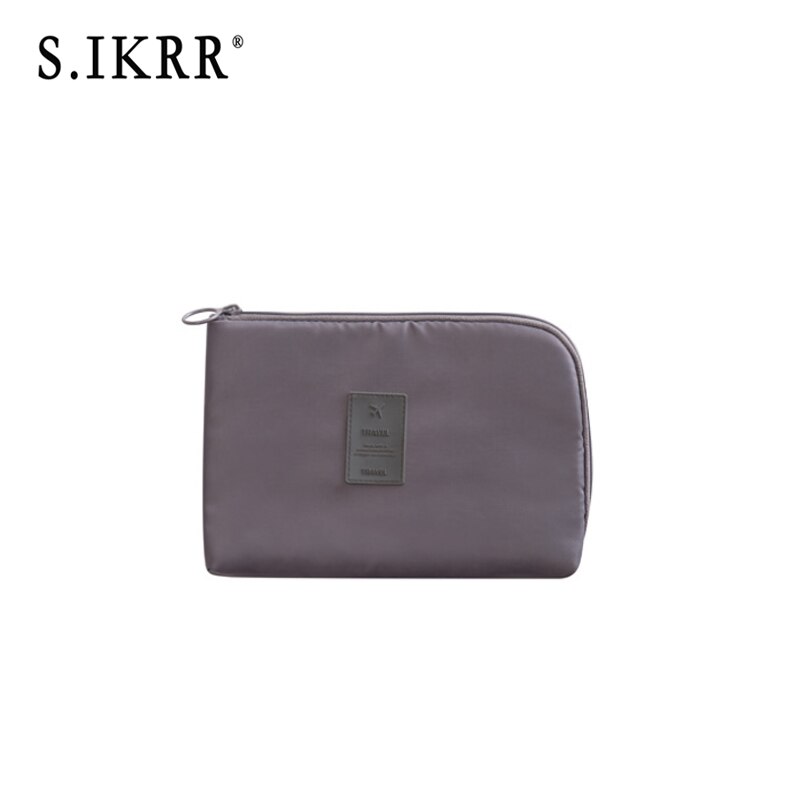 S.IKRR Women Portable Travel Bag Packing Cubes Multi-function Accessories Digital Charger Packge Organizer Small Bag Multicolor: Style1-Gray