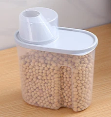 Reis Eimer Mehl Lagerung Tank Feuchtigkeit-beweis Insekten Beweis Versiegelt Haushalt Reis Glas Verschiedenes Getreide Mehl Lagerung Box: L / Licht Grün