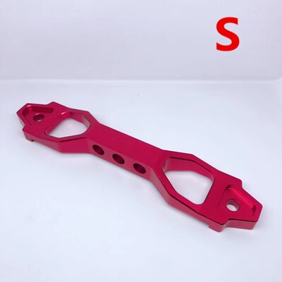 Auto Batterij Tie Down Brace Aluminium Fasten Beugel Houder Brace Zwart/Blauw/Re: RED S