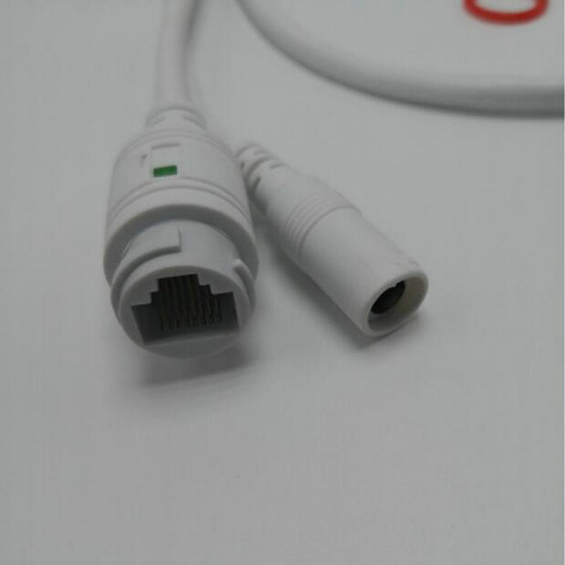 10PCS CCTV IP POE Network WiFi HD Camera PCB Module video power Weatherproof POE Cable RJ45 female & DC male White