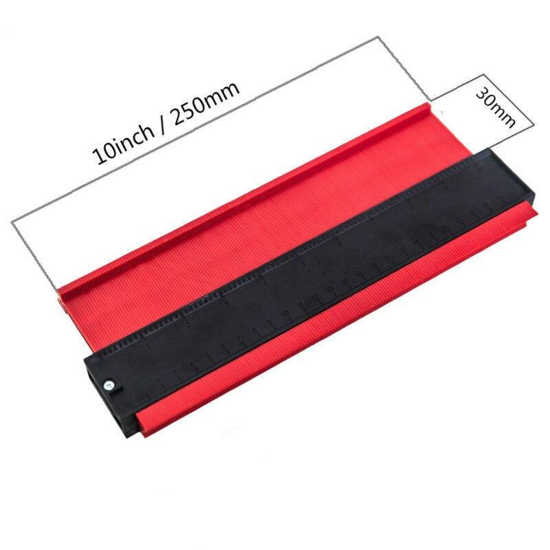 Contour Gauge Plastic Profile Gauge Multifunctional Shape Duplicator Edge Shaping Measure Ruler for Precise: Type-D