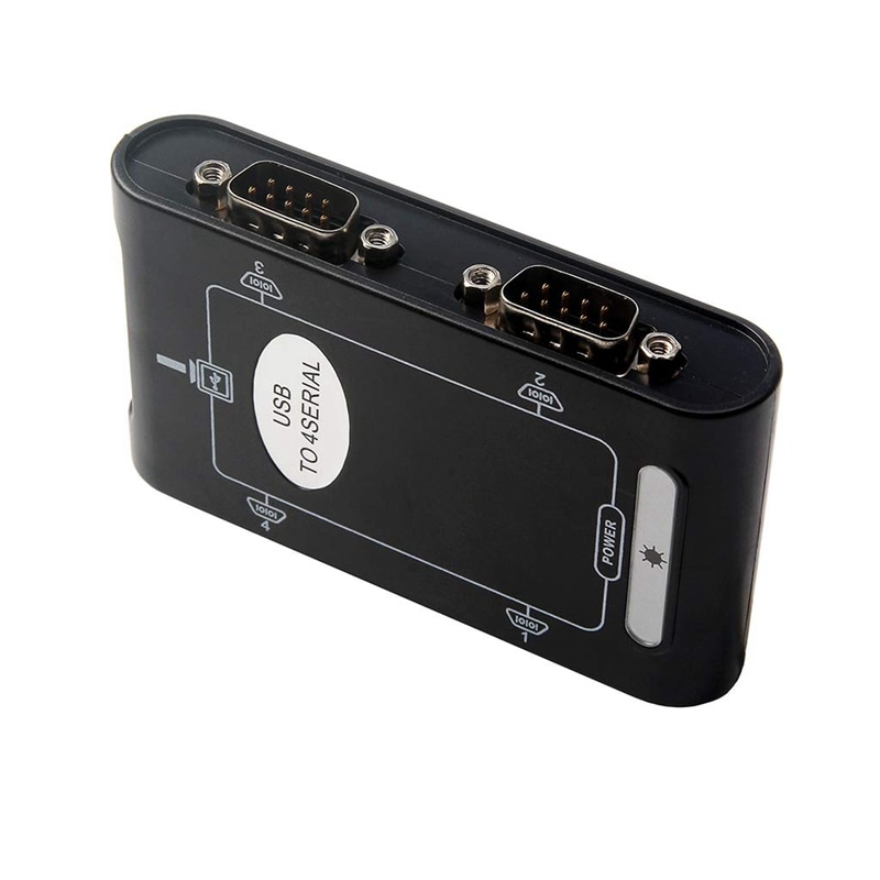 4 port RS232 to USB 2.0 adapter USB Serial DB9 COM converter Controller Card